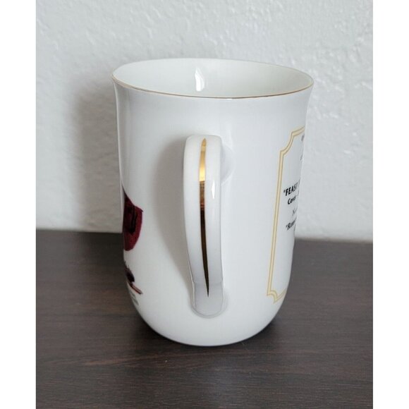 Norman Rockwell Cambridge Collectibles Mug Gold Trim Saturday Evening Post Cup - Picture 4 of 6